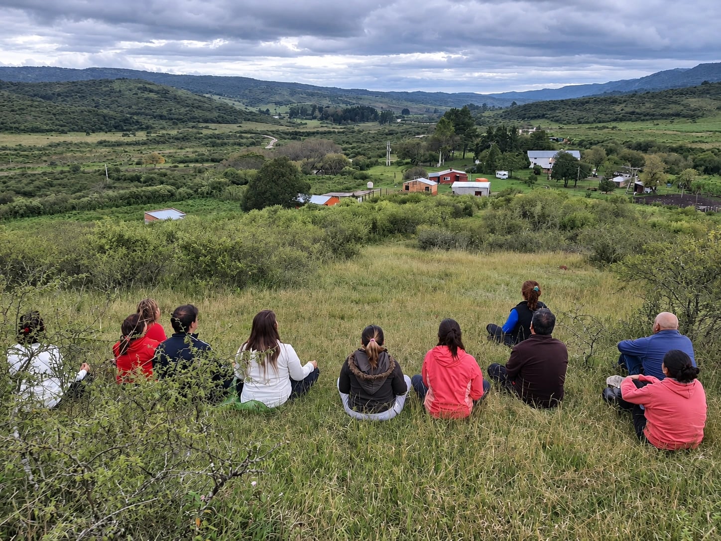 Momentos de vida en Comunidad Kiryus, en fotografías restauradas con IA.
